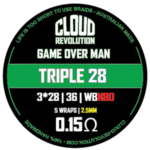 Cloud Revolution - Game Over Man Triple 28 - 3/28/36 Coils