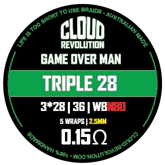 Cloud Revolution - Game Over Man Triple 28 - 3/28/36 Coils