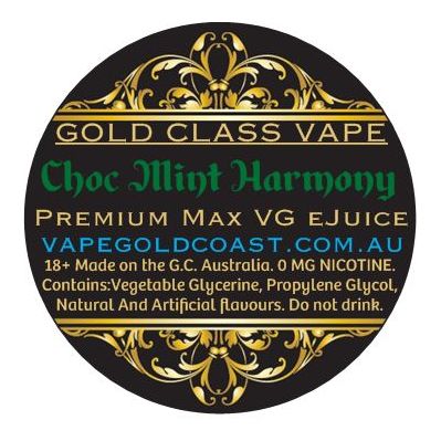 Gold Class Vape - Choc Mint Harmony (Choc Mint Slice) - Vape Gold Coast