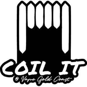 Vape Gold Coast Coil It Stickers